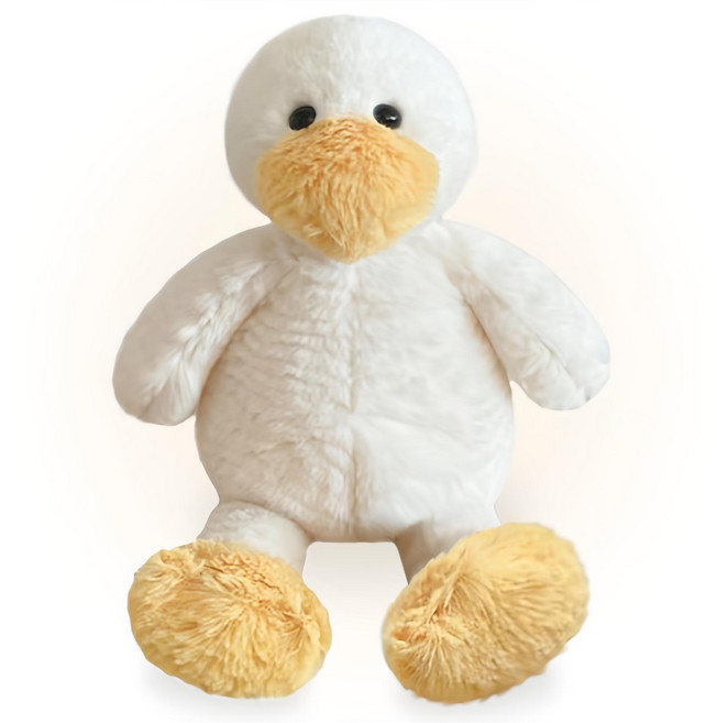 귀여운 애착 인형 아기 토끼 봉제 강아지 수면 곰인형 오리 개구리 거위 코끼리 곰돌이 여아 동물, W99038F(오리, 1개