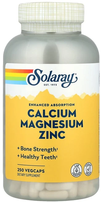 쏠라레이 칼슘 마그네슘 아연 베지캡슐 250정, 1개 - 쿠팡