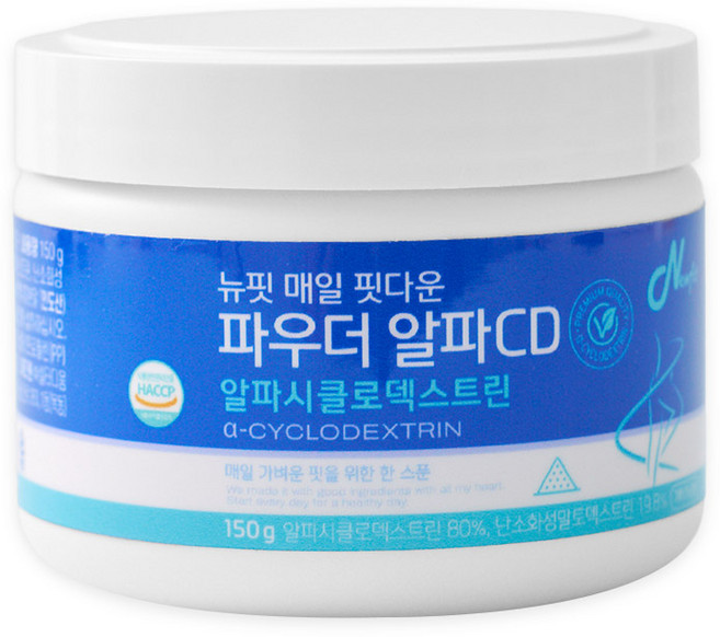 뉴핏 미국산 순도100% 대용량 알파cd 알파시클로덱스트린 식약청인증, 1개, 150g