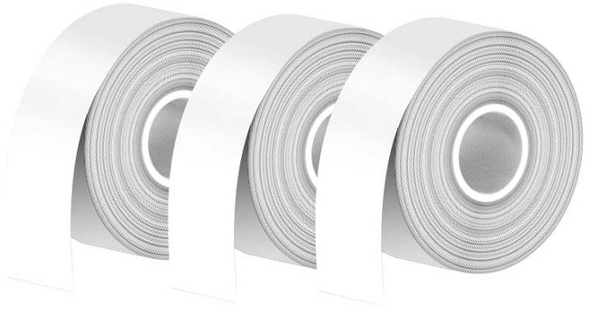 오지렌 블루투스 네임스티커 감열식 라벨프린터 스탬프 커팅 라벨기, 1개, WP9528/연속 라벨지 화이트