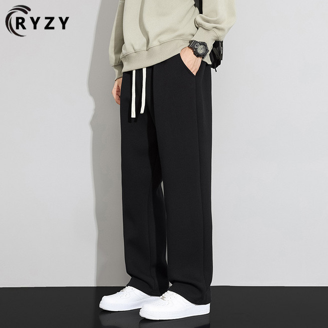 RYZY 寬鬆垂感休閒長褲 直筒闊腿褲