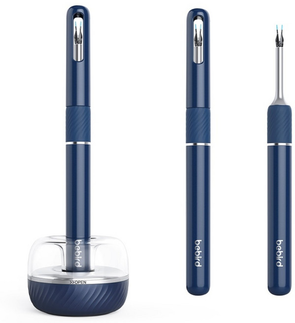 비버드코리아 이어스캐너 노트5 프로 내시경 스마트 카메라 귀이개 한국정발, 1개, 블루