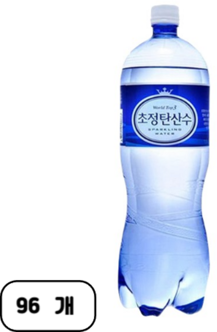 초정탄산수 플레인, 1.5L, 96개