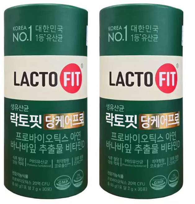 락토핏 당케어프로 생유산균 2g x 30포 2통 HI 혈당유산균, 2개