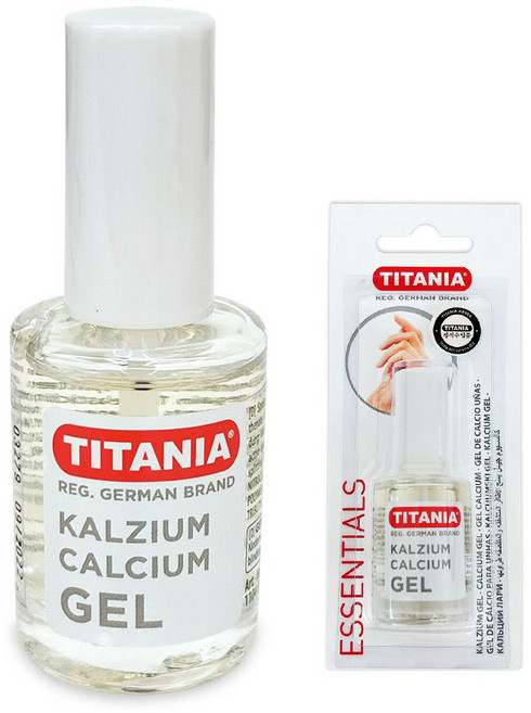 티타니아 칼슘 매니큐어 10ml 찢어지고 얇은 부서지는 손톱 강화제, 1