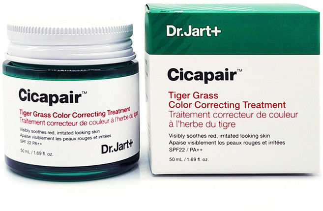 닥터자르트 시카페어 타이거 그래스 컬러 코렉팅 트리트먼트 메이크업 베이스 50ml, 그린, 1개