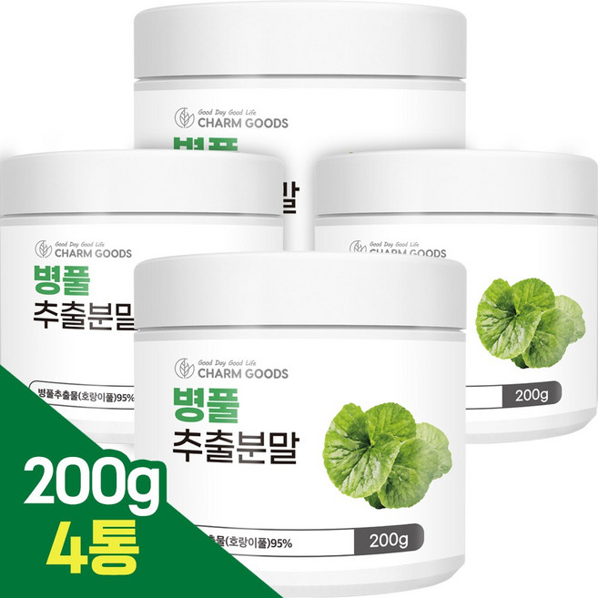 병풀추출물 분말 가루 호랑이풀, 4개, 200g