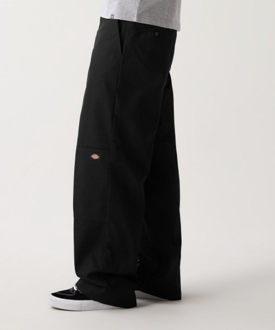 디키즈 DICKIES 바지 더블니 85283 루즈핏 워크팬츠 블랙