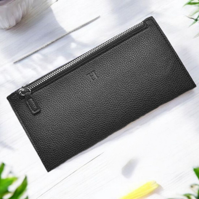 루시르미 여성 얇은 가죽 장지갑