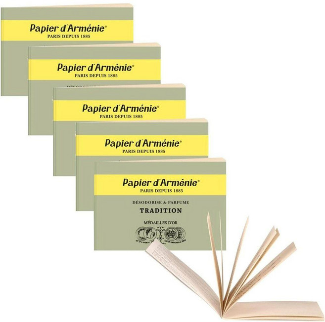 파피에 다르메니 - 트리플-5개 세트 노트북-아르메니아종이(향)종이향-태우는종이향초