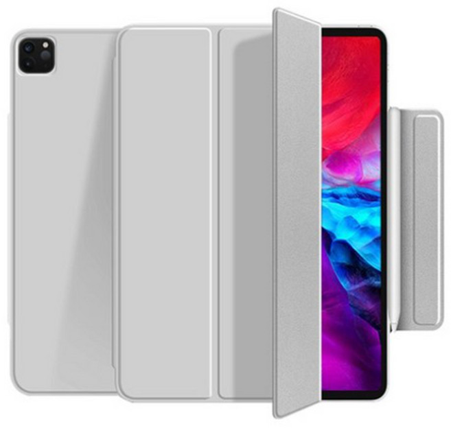 로랜텍 마그네틱 스마트 폴리오 아이패드 케이스, 웜그레이, 1개