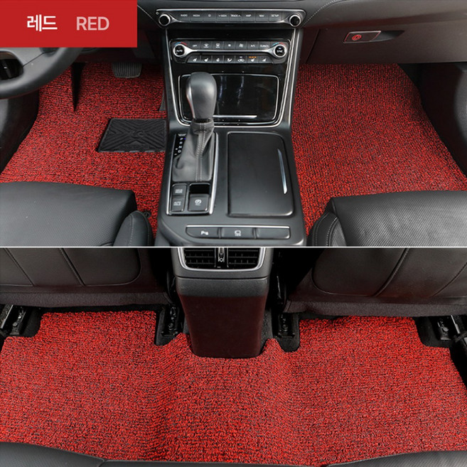 마르테가 제네시스 G80 (2014~2020) 2륜/4륜 코일매트 1열+2열 세트(호환불가) 프리미엄 확장형, 레드, 30-4 G80('14~'20) 4륜_엣지X