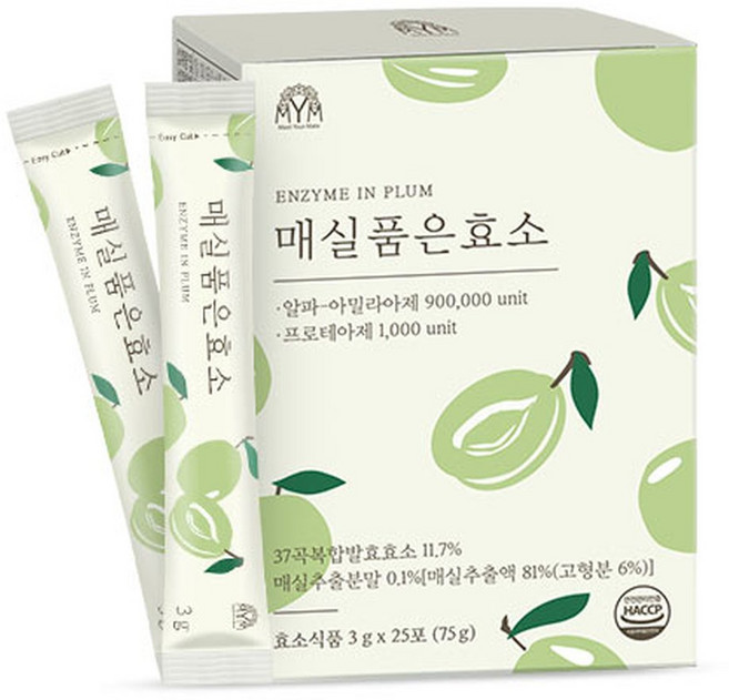 mym 매실 품은 효소 발효 곡물, 75g, 1개