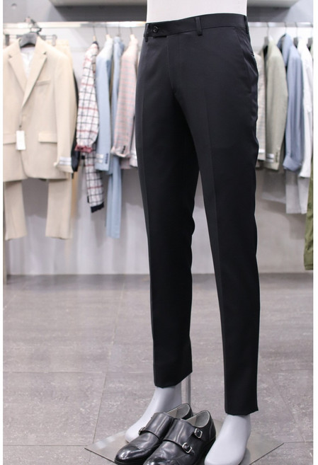 본 슬랙스 BN2SP600BK 블랙 솔리드 사방 스판 기본 정장 바지