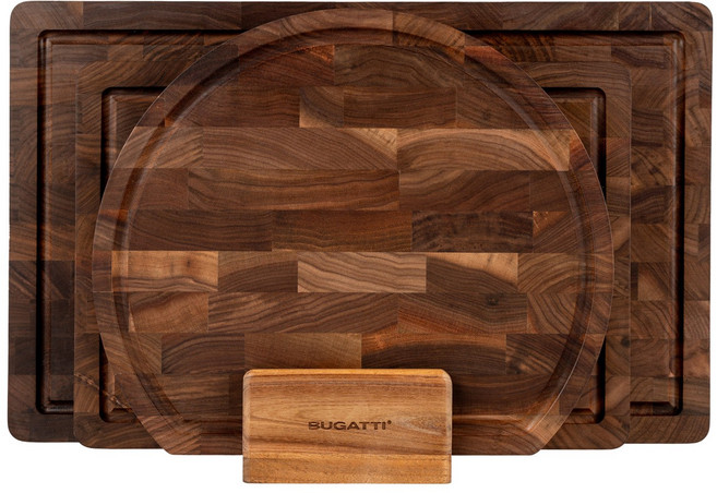 [부가티] 블랙월넛 엔드그레인 도마 풀세트(5종), -, 1세트