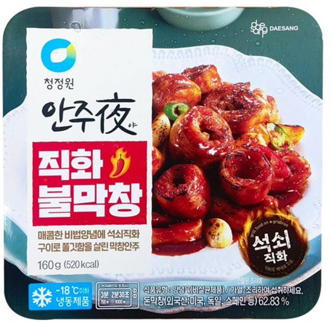 청정원 안주야 논현동 포차 직화 불막창, 1개, 160g