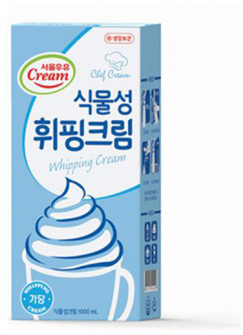 서울우유 식물성 휘핑크림 1L, 1개