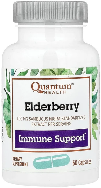 팬텀핼스 엘더베리 400mg 캡슐 60정(캡슐 1정당 200mg), QUA01624, 1개, 60정 - 쿠팡