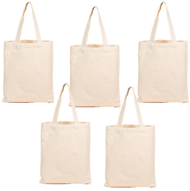 무지 캔버스 토트백 에코백 다용도 장바구니 5개