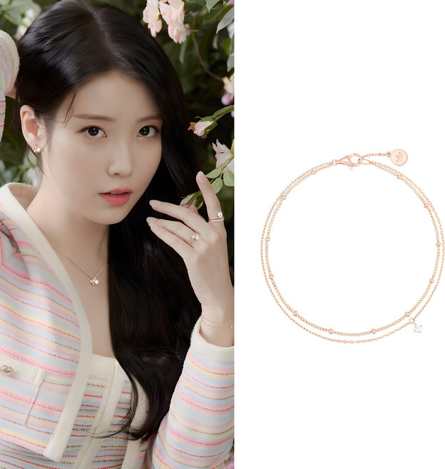 제이에스티나 여성용 LALA J 2줄 팔찌 +메시지카드+헤어슈슈+쇼핑백