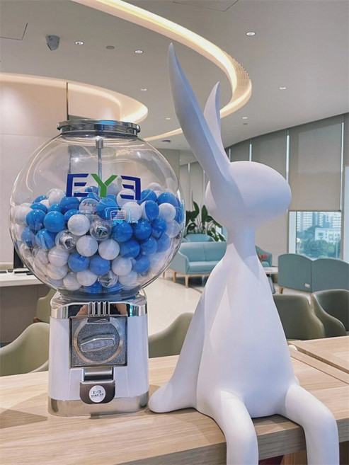 캡슐 뽑기기계 가챠머신 대형 레드 200볼(레드+화이트), 1개