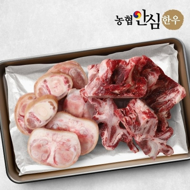 기타 [농협안심한우] 한우 우족 2kg + 잡뼈, 1박스, 4kg
