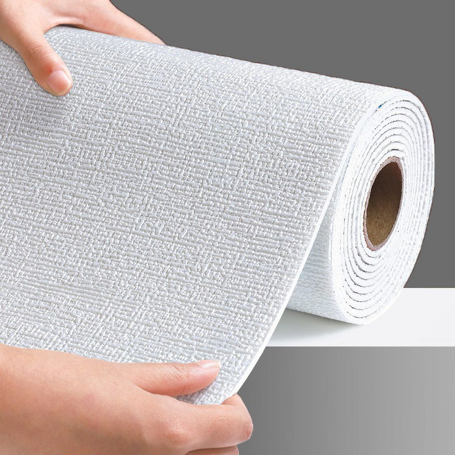 혜신 접착식 단열벽지 곰팡이벽지 보온벽지 만능 풀바른벽지, 화이트