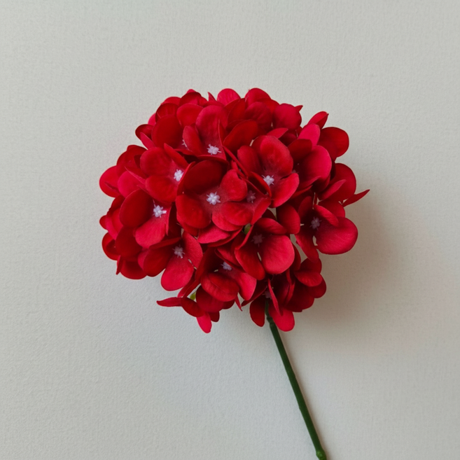 인조 조화 수국 1송이, 레드, 1개