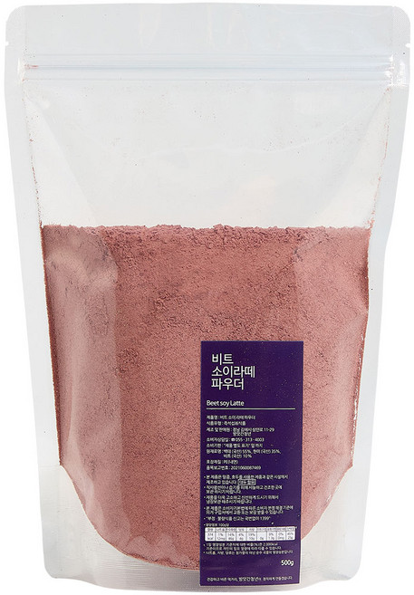방앗간청년 레드 비트 소이 라떼 파우더 미숫가루 선식, 500g
