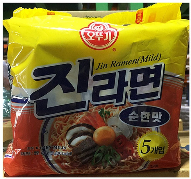 순한맛 진라면 멀티(오뚜기 40봉) 라면 봉지라면 가공 sis*3684Od, 40개