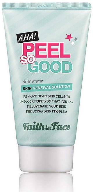 Faith in FACE 페이스 AHA Peel So Good 스킨 리뉴얼 필링 젤 딥 클린 페이셜 스크럽 피부 활력 각질 제거 죽은 세포 다크 스팟 부드러운 브라이트닝