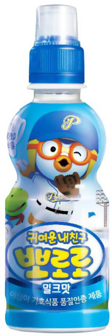 팔도 뽀로로음료수 밀크맛 235ml 12개 밀크맛주스 무