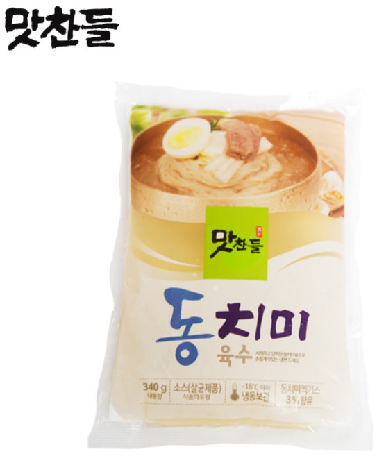 맛찬들백미식품 동치미육수, 10개, 340g