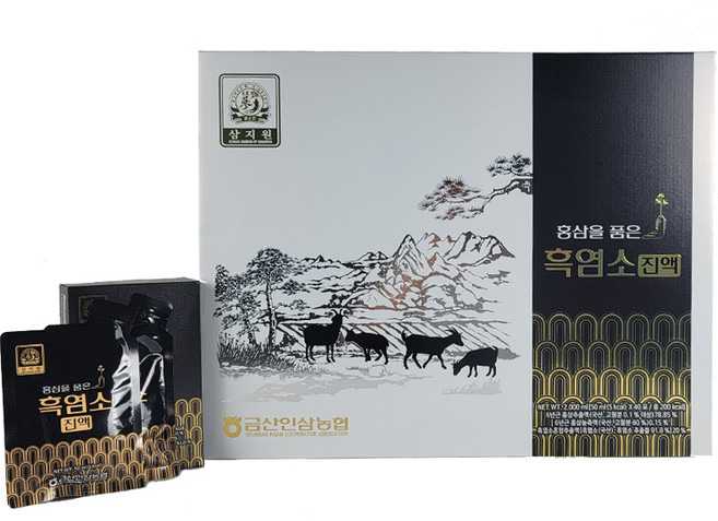 [금산인삼농협] 홍삼을 품은 흑염소진액 (50ml x 40포), 2L, 1개