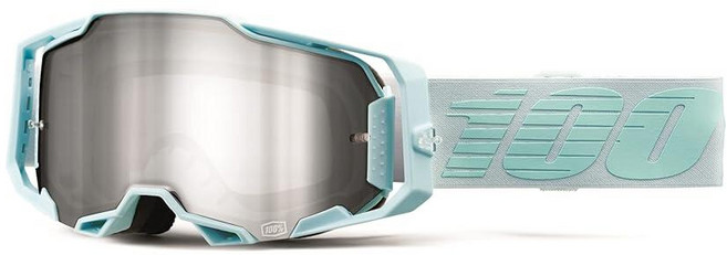 100% ARMEGA 프리미엄 보호 스포츠 고글 울트라 HD 렌즈 및 노즈 가드 포함(Albar - 미러 실버 플래시 렌즈) 283812, Fargo