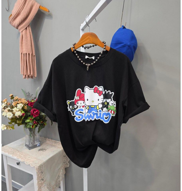 리오프렌즈 러블리 오버핏 반팔티