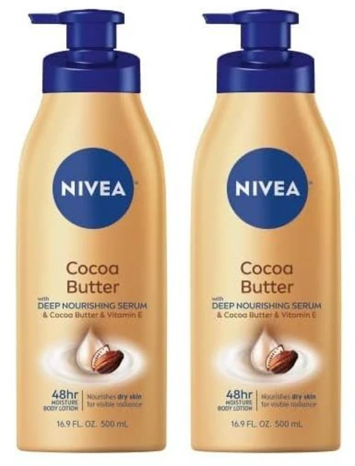 니베아 코코아 버터 바디 로션 피부영양 500ml 2개 - 쿠팡