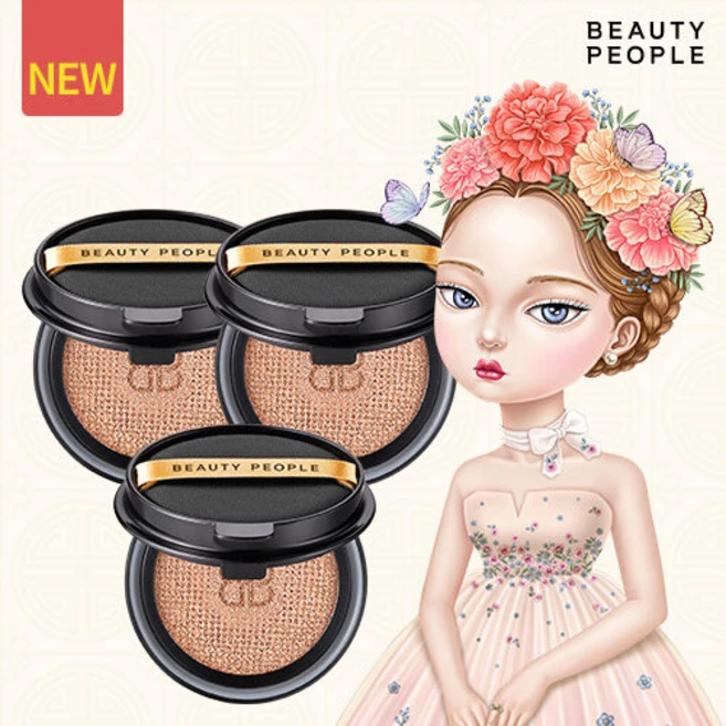 뷰티피플 철벽녀 소이 단백질 앰플 쿠션 리필 3개 ( 18g ), 23호 - 쿠팡