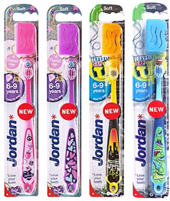 조르단 스텝 3단계 어린이 칫솔, 랜덤 발송, 1개입, 4개