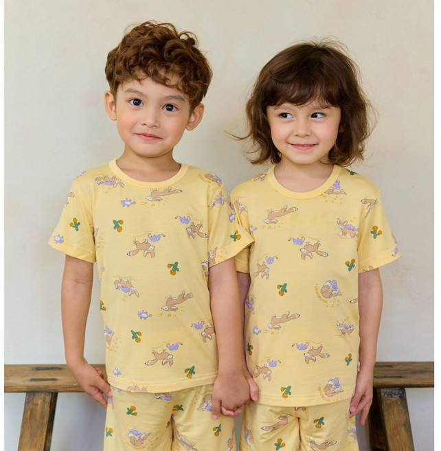 반팔 내복 여름 텐셀 모달 내의 여아 남아 실내복 멜로미어스 멜랑폭스