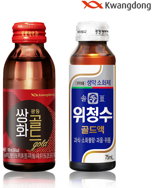 광동 쌍화골드 100ml x 20병 + 솔표 위청수 골드액 75ml x 20병, 1세트, 1