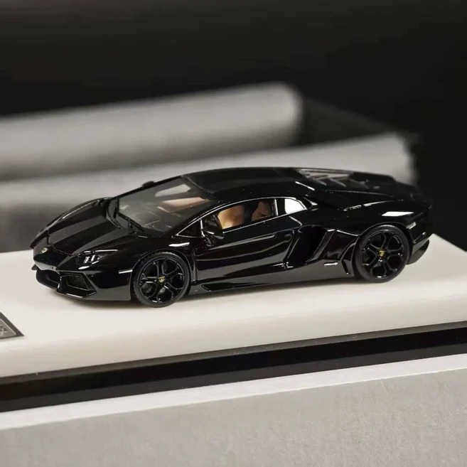 Vmb 1:64 람보르기니 아벤타도르 LP700-4 레진 자동차 모형, 03 Black