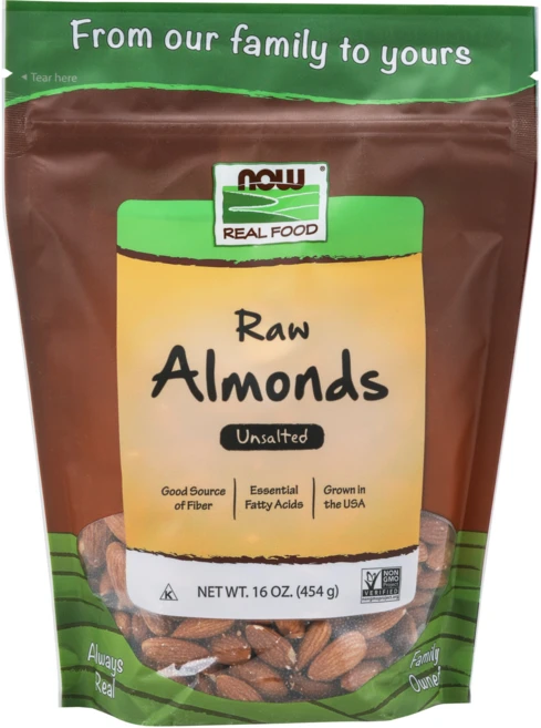 나우푸드 로우 아몬드 언솔티드 무설탕, 454g, 1개 - 쿠팡