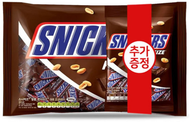 스니커즈 펀사이즈 초코바, 660g, 1개