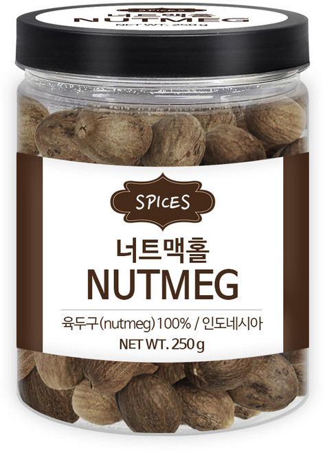 푸른들판 넛맥 홀 육두구 통 너트맥, 1개, 250g