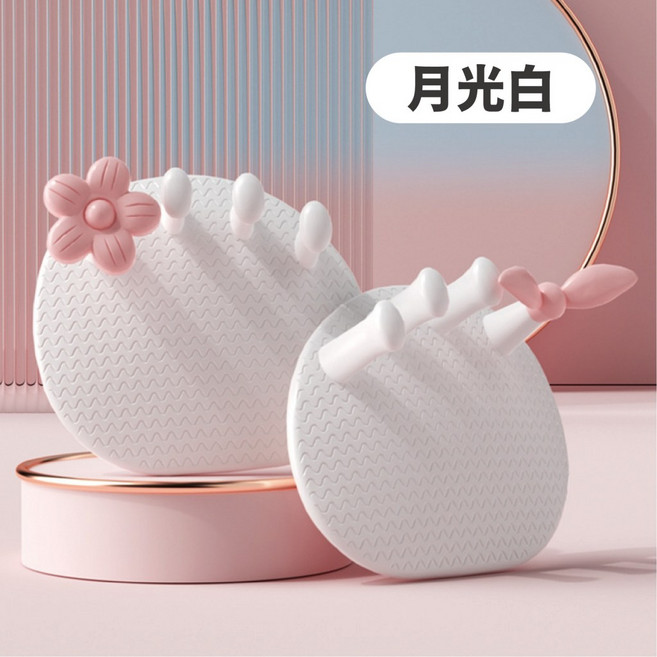 花花足弓訓練器 小腿拉伸 多功能腳底訓練 美腿紓壓分趾鞋, 月光白, 小花足弓 一對【波浪防滑】月光白
