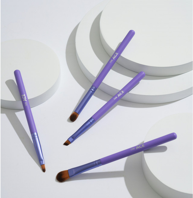 [THE ACE] 에이스 메이크업 작은 브러쉬 4종 세트, 3개