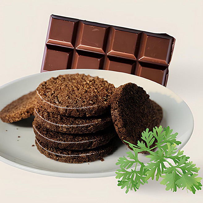 거문도 해풍쑥 가루 초코릿 쿠키 HACCP, 12개, 14g