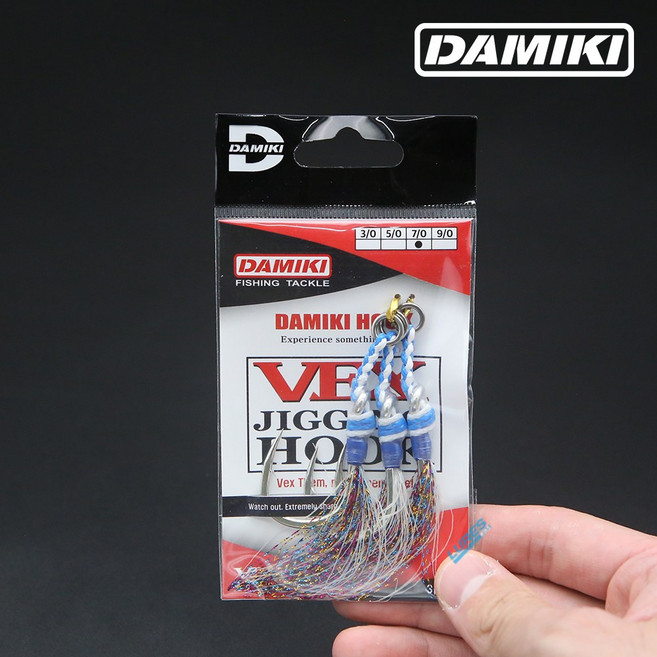 다미끼 벡스 지깅 훅 DJR DJB 방어 부시리 묶음 바늘, DJB(어필), 9/0호 (3개입), 1개