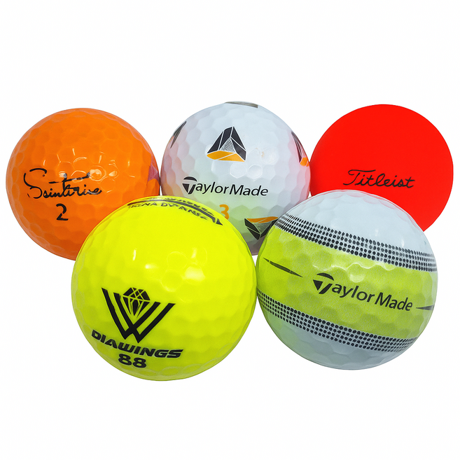 에코골프 유명브랜드 혼합 로스트볼 실속형, 1개, 40개입, 컬러